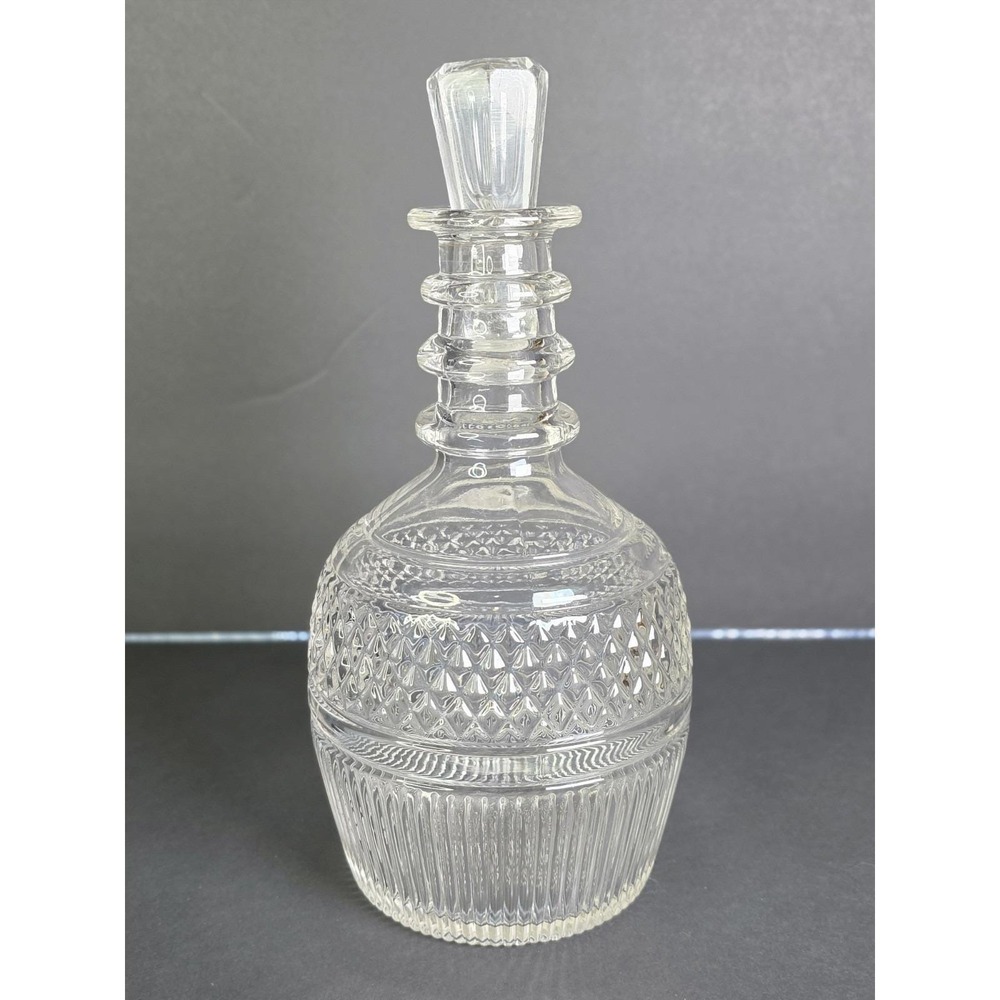 VTG Seagrams Glass 1776 Bicentennial Designed By Tiffany & Co. w/ Stopper -READ